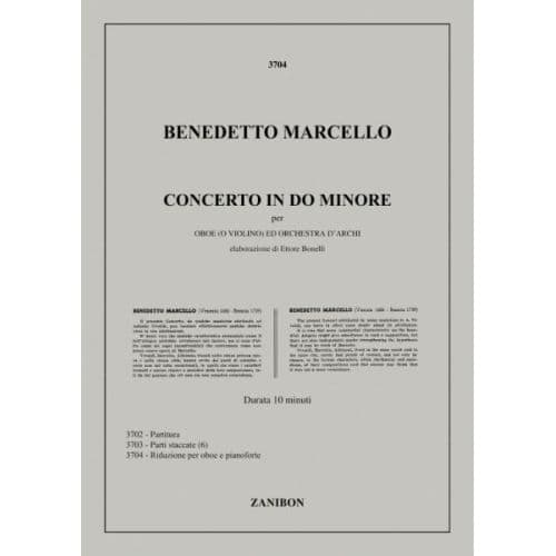 MARCELLO B. - CONCERTO IN DO M. - HAUTBOIS ET PIANO