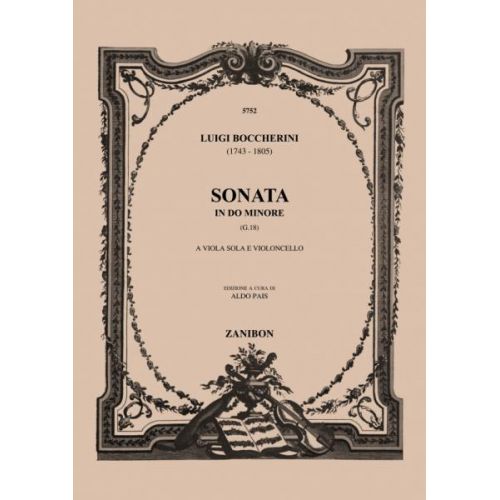 RICORDI BOCCHERINI L. - SONATA DO M. - ALTO ET VIOLONCELLE