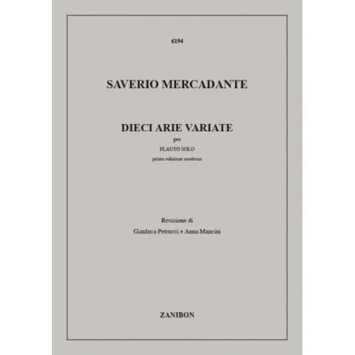 MERCADANTE S. - DIECI ARIE VARIATE - FLUTE