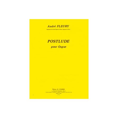 FLEURY ANDRE - POSTLUDE - ORGUE