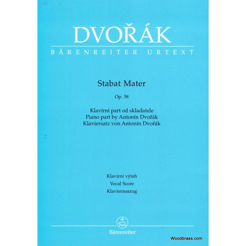 DVORAK A. - STABAT MATER - CHOEUR ET PIANO
