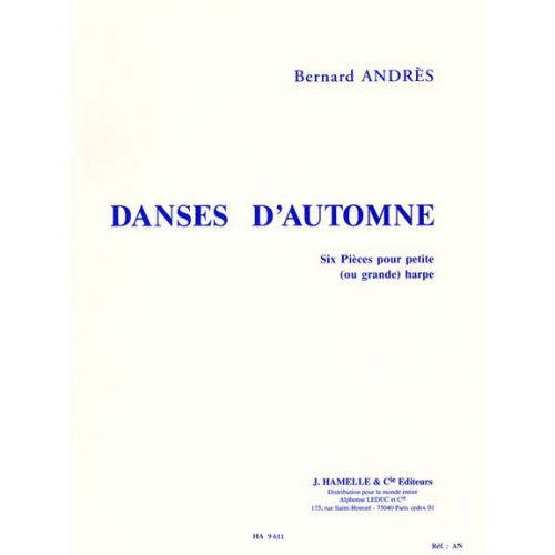 ANDRES BERNARD - ANDRES - DANSES D'AUTOMNE