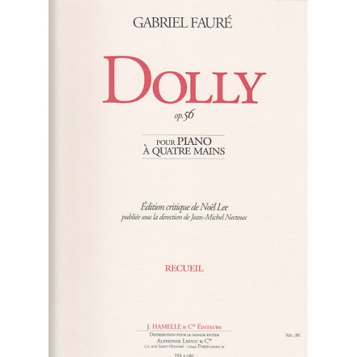 HAMELLE EDITEURS FAURE G. - DOLLY OP. 56 - PIANO 4 MAINS