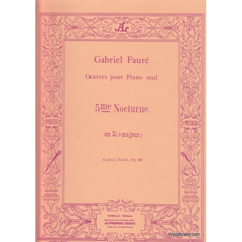 LEDUC FAURE GABRIEL - NOCTURNE N°5 OP.37 - PIANO