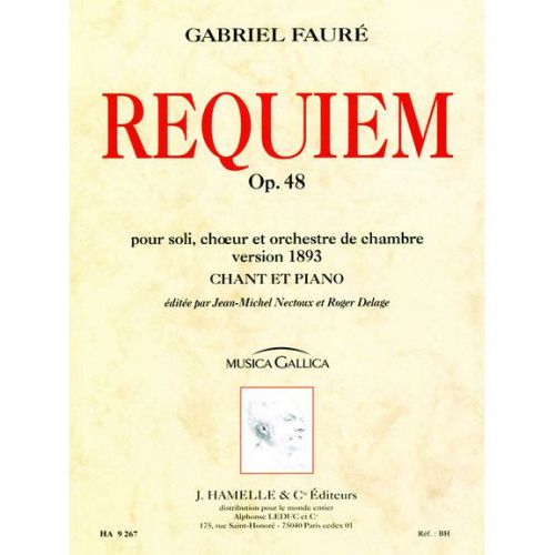 FAURE GABRIEL - REQUIEM OP.48 - CHANT, PIANO