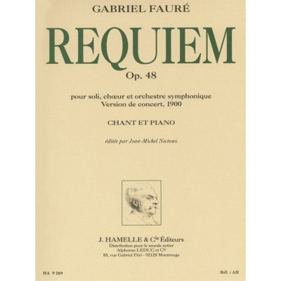 HAMELLE EDITEURS FAURE GABRIEL - REQUIEM OP.48 (VERSION 1900) - CHANT, PIANO 