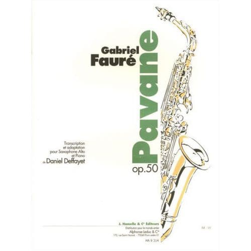 FAURE G. - PAVANE OP.50 - SAXOPHONE ALTO ET PIANO 