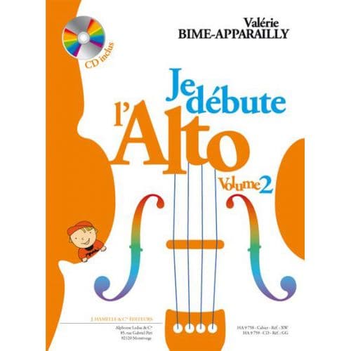 BIME-APPARAILLY - JE DEBUTE L'ALTO + CD VOL.2 