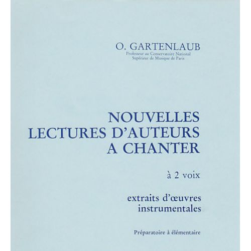 GARTENLAUB O. - 40 LECTURES DE CLES (2,3 OU 4 CLES)