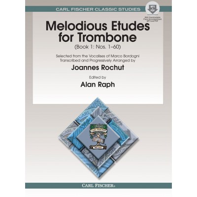 ROCHUT J. - MELODIOUS ETUDES FOR TROMBONE VOL.1 + AUDIO TRACKS
