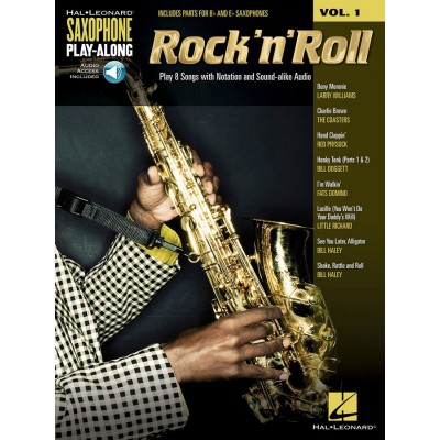 HAL LEONARD SAXOPHONE PLAY ALONG VOL.1 - ROCK 'N' ROLL + AUDIO TRACKS