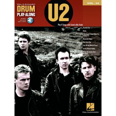DRUM PLAY ALONG VOL.34 - U2 + AUDIO EN LIGNE 