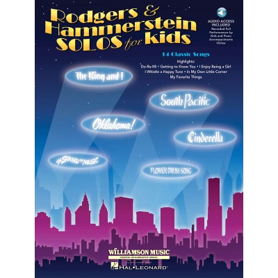 RODGERS AND HAMMERSTEIN - SOLOS FOR KIDS VOICE AND PIANO + AUDIO EN LIGNE - VOICE