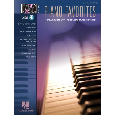 PIANO DUET PLAY ALONG VOL.1 - FAVORITES 9 DUETS + AUDIO TRACKS
