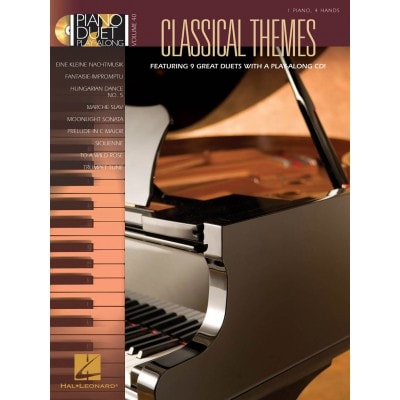 PIANO DUET PLAY ALONG VOLUME 40 CLASSICAL THEMES + AUDIO TRACKS - PIANO DUET