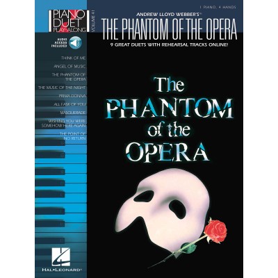 PIANO DUET PLAY-ALONG VOLUME 41 PHANTOM OF THE OPERA + AUDIO EN LIGNE - PIANO DUET