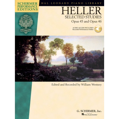 STEPHEN HELLER SELECTED STUDIES OP.45 AND OP.46 + AUDIO TRACKS - OPUS 45 AND 46 - PIANO SOLO