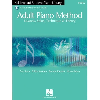 HAL LEONARD ADULT PIANO METHOD LESSONS SOLOS TECHNIQUE AND THEORY+ 2AUDIO TRACKS - PIANO SOLO