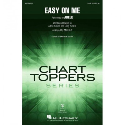 HAL LEONARD Adele - Easy On Me - Choeur Sab