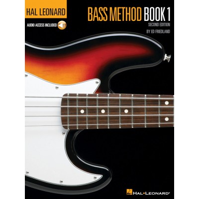 HAL LEONARD BASS METHOD BOOK 1 + AUDIO TRACKS - BASS GUITAR