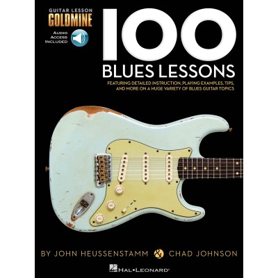HAL LEONARD GUITAR LESSON GOLDMINE 100 BLUES LESSONS+ 2AUDIO EN LIGNE - GUITAR TAB