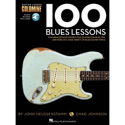 HAL LEONARD GUITAR LESSON GOLDMINE 100 BLUES LESSONS+ 2AUDIO TRACKS - GUITAR TAB