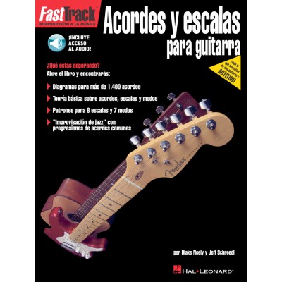 HAL LEONARD FAST TRACK GUITAR CHORDS AND SCALES SPANISH EDITION + AUDIO TRACKS - GUITAR