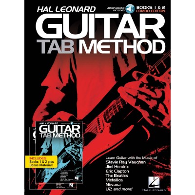 HAL LEONARD GUITAR METHOD BOOKS 1 AND 2 COMBO EDITION+ 2AUDIO TRACKS - GUITAR TAB