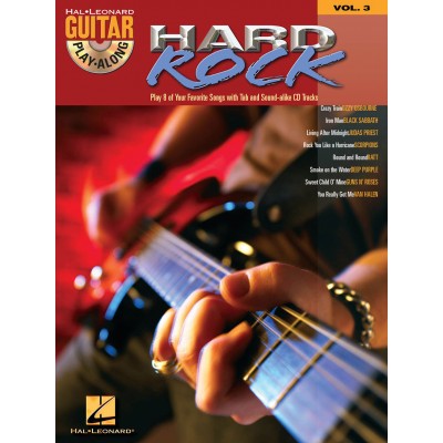HAL LEONARD GUITAR PLAY ALONG VOL.03 - HARD ROCK + AUDIO TRACKS - GUITAR TAB