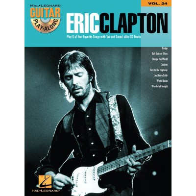 HAL LEONARD CLAPTON ERIC - GUITAR PLAY ALONG VOL.24 + AUDIO TRACKS - GUITAR TAB