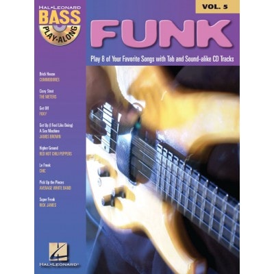 BASS PLAY ALONG VOL.5 - FUNK + AUDIO TRACKS - BASS TAB 