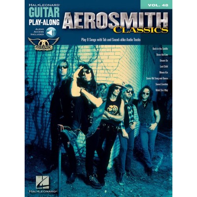 HAL LEONARD GUITAR PLAY ALONG VOL.048 AEROSMITH CLASSICS TAB + AUDIO EN LIGNE