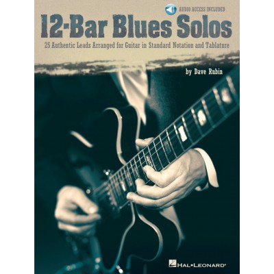 HAL LEONARD RUBIN DAVE - 12 BAR BLUES SOLOS + AUDIO TRACKS - GUITAR TAB