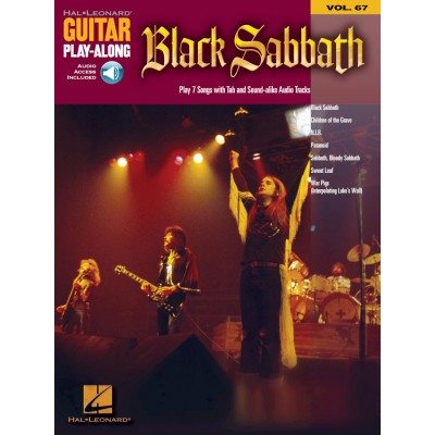 BLACK SABBATH - GUITAR PLAY ALONG VOL.67 + AUDIO EN LIGNE - GUITARE TAB 