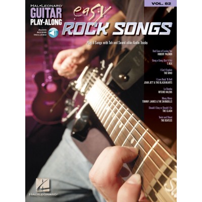 GUITAR PLAY ALONG VOL.82 - EASY ROCK SONGS + AUDIO EN LIGNE - GUITAR TAB