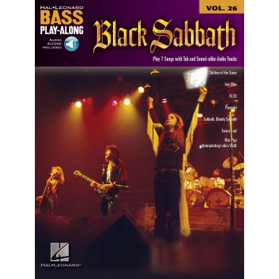 BLACK SABBATH - PLAY ALONG VOL.26 + AUDIO EN LIGNE - BASS TAB