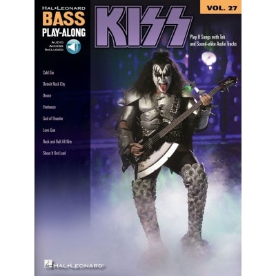 KISS - BASS PLAY ALONG VOL.27 + AUDIO EN LIGNE - BASSE TAB