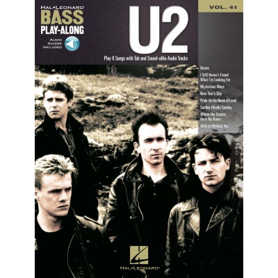 BASS PLAY ALONG VOLUME 41 U2 + AUDIO TRACKS - BASS GUITAR
