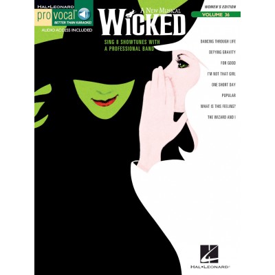 PRO VOCAL VOLUME 36 - WOMENS EDITION - WICKED + AUDIO TRACKS - VOICE
