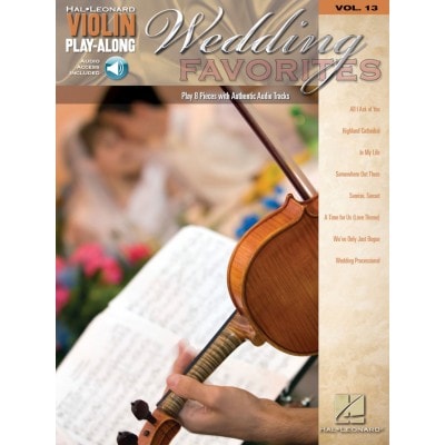  Violin Play Along Volume 13 Wedding Favorites Violin + Cd - Violin