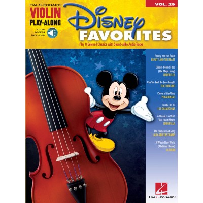 VIOLIN PLAY ALONG VOLUME 29 DISNEY FAVORITES + AUDIO TRACKS - VIOLIN