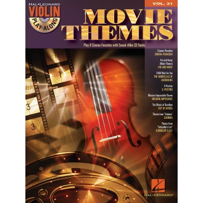 VIOLIN PLAY ALONG VOLUME 31 MOVIE THEMES + AUDIO TRACKS - VIOLIN