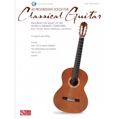  60 Progressive Solos For Classical Guitar + Cd - Guitar