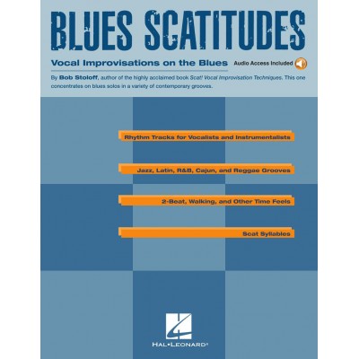 MUSIC SALES BOB STOLOFF - BLUES SCATITUDES + AUDIO TRACKS - VOICE