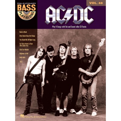 BASS PLAYALONG VOLUME 40 - AC/DC + AUDIO TRACKS - BASS GUITAR TAB