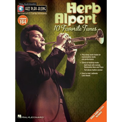 JAZZ PLAY ALONG VOLUME 164 - ALPERT HERB ALL INSTRUMENTS + AUDIO TRACKS - B FLAT INSTRUMENTS