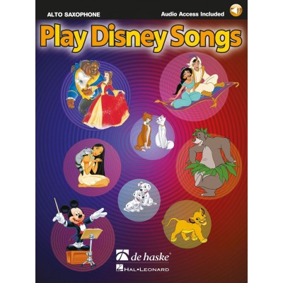 DEHASKE PLAY DISNEY SONGS - SAXOPHONE ALTO + AUDIO TRACKS 