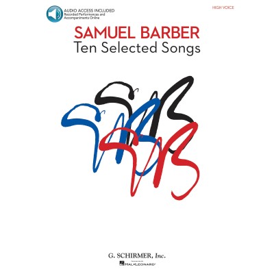 SAMUEL BARBER - TEN SELECTED SONGS - HIGH VOICE+ AUDIO EN LIGNE - HIGH VOICE