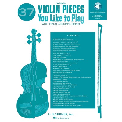  37 Violin Pieces You Like To Play + Cd - Violin