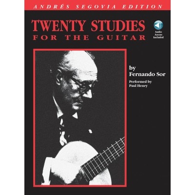 FERNANDO SOR - TWENTY STUDIES FOR GUITAR + AUDIO TRACKS - GUITAR